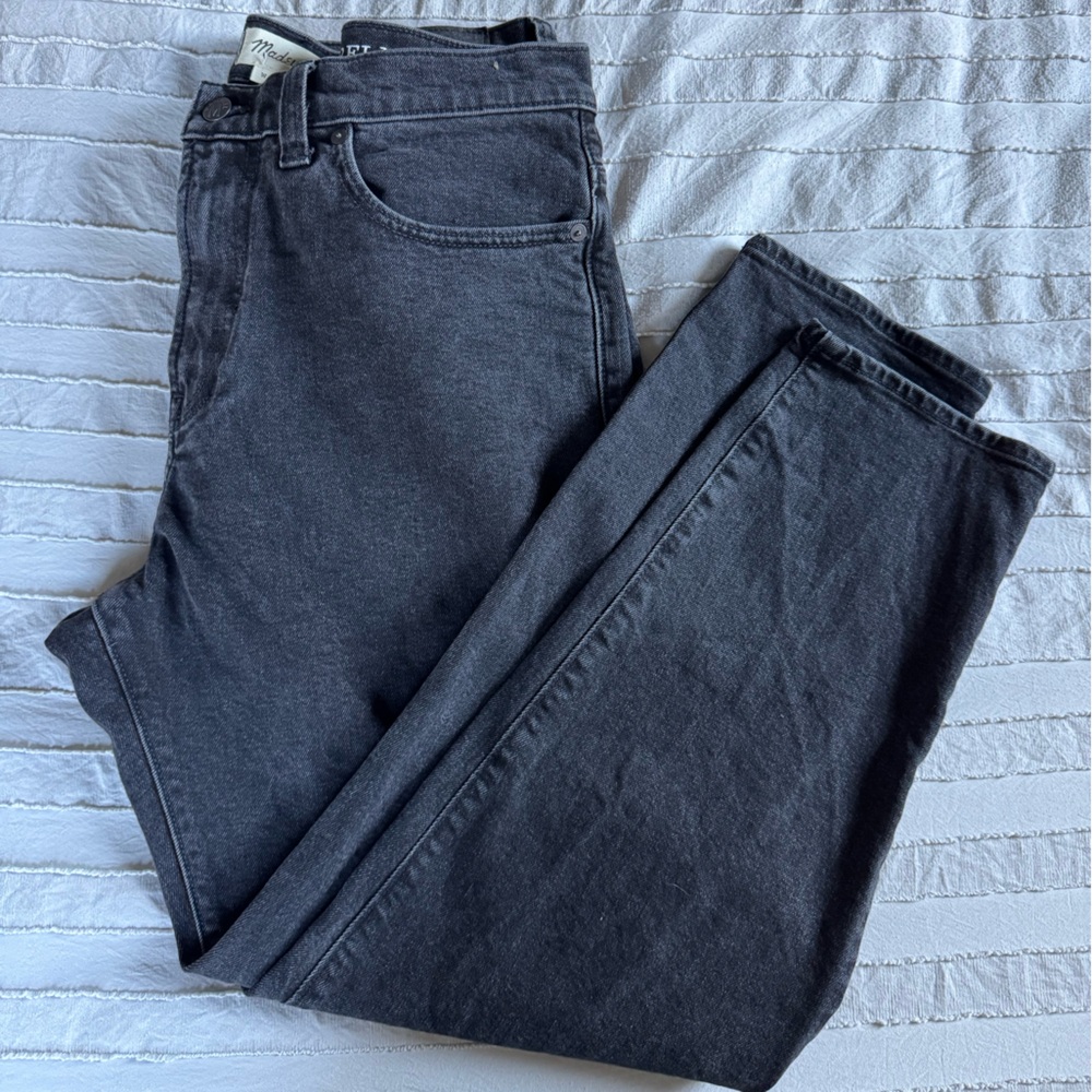 Madewell Men's Relaxed Jeans in Dark Gray